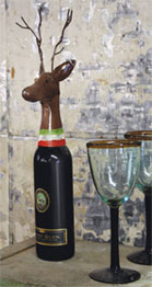 Deer Head Wine Topper