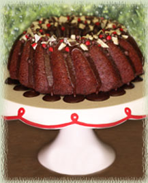 Cocoa Cinnamon Cake With Mocha Mint Icing