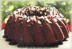 Cocoa Cinnamon Cake With Mocha Mint Icing