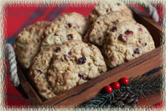 Chewy Oatmeal–Cranberry White Chocolate Chip Cookies