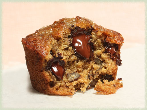 Banana Espresso Chocolate Chip Muffins