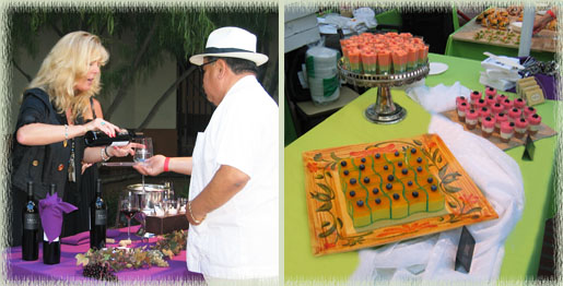 Wines from Baja (left) & Desserts from Porto's (right) at East LA Meets Napa