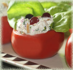 Chicken Salad in Tomato Cups