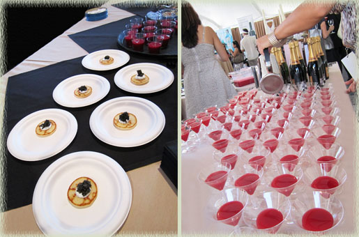 Blinis & Borscht; Blood Orange Mimosas