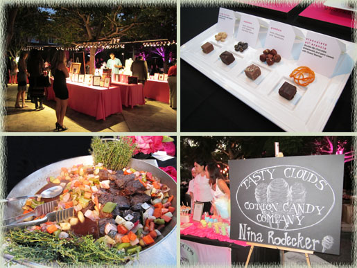 Silent Auction; auntie früf's aahsome füdge; RH Restaurant + Bar; Chalkboard Vendor Sign