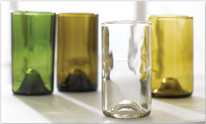 Recycled Wine Bottle Glasses from Signals