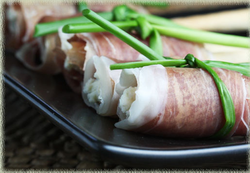Grissini with Prosciutto-Wrapped Boursin Bundles