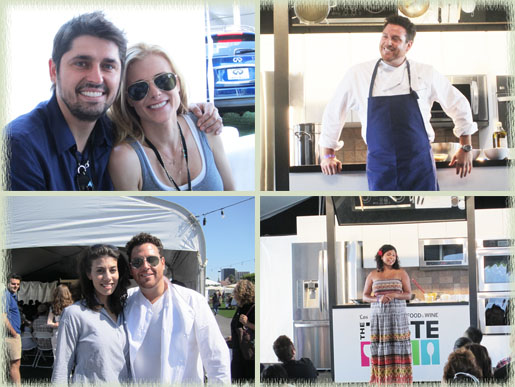 Chef Ludo & Krissy Lefebvre; Scott Conant; Aarti Sequeira; Food Network's Claire Robinson & Scott Conant