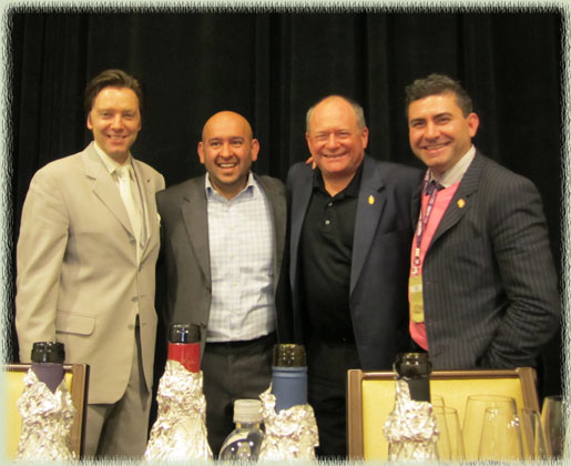 Sommeliers Darius Allyn, Rajat Parr, Joseph Spellman and Robert Smith