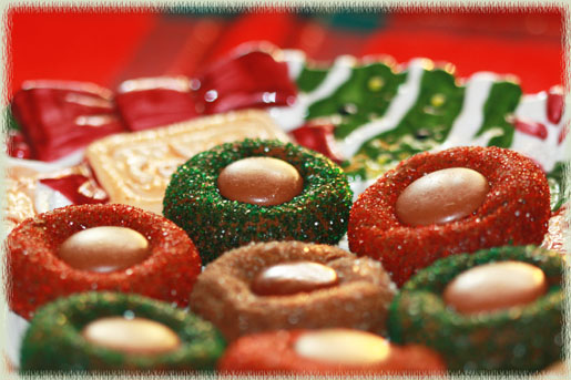 Chocolate–Kissed Gingerbread Cookies