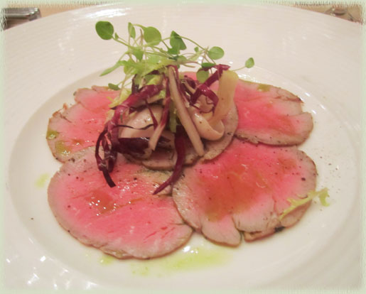 Seared Veal Carpaccio