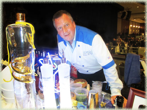 The Drink Chef making Roberto Cavalli Vodka cocktails