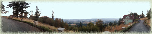 View from Chehalem Ridge (B&B at right)