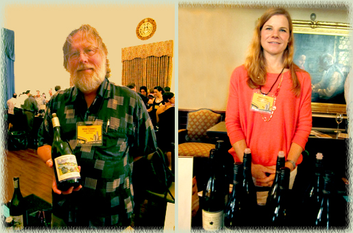 Brian O'Donnell, owner/winemaker of Belle Pente; Danielle Ball, Director of Sales for Patton Valley Vineyard