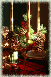 Anthropologie Candelabra Transformed for Christmas