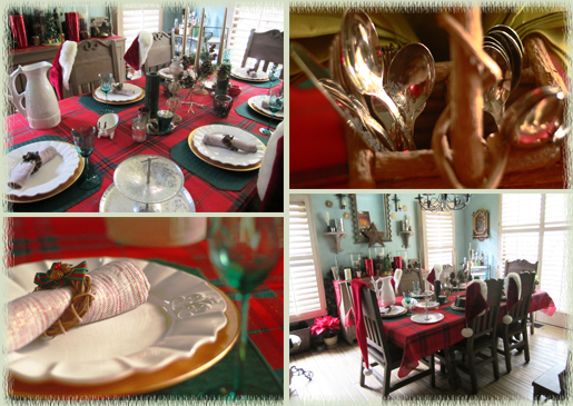 Christmas Tablescape Using Anthropologie Prize Package