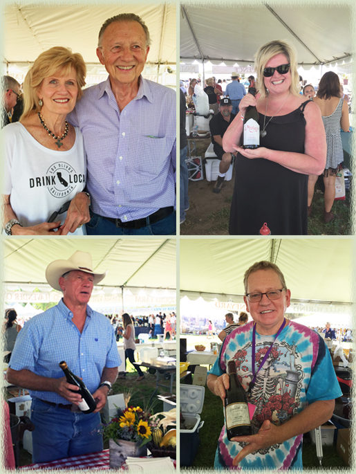 Bob Baehner & Vickie Fournier of Baehner-Fournier Vineyards (upper left); Kimberly Smith of La Montagne (upper right); Blair Pence of Pence Ranch (lower left); Ken Volk of Kenneth Volk Vineyards (lower right)