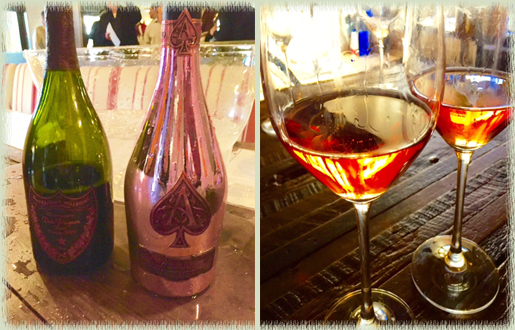 Dom Perignon 2004 Rose and Armand de Brignac NV Rose; 
