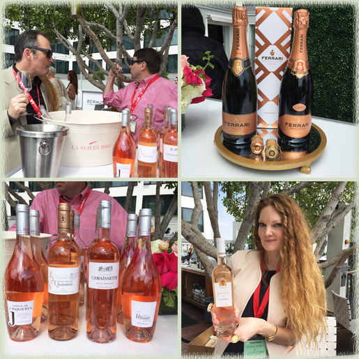 Some wines of La Nuit en Rose