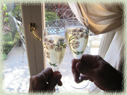 Toasting to our 30th Wedding Anniversary