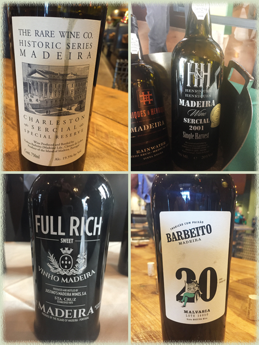 Various Madeira wines