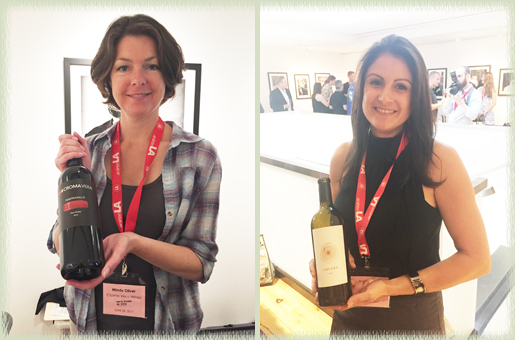Mindy Oliver of Croma Vera Wines; Jessica Edson of Tuck Beckstoffer Estate