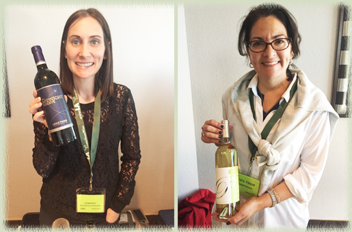 Kendra Lange of LangeTwins Family Winery & Vineyards; Lorraine Paskett of Paskett Vineyards & Winery