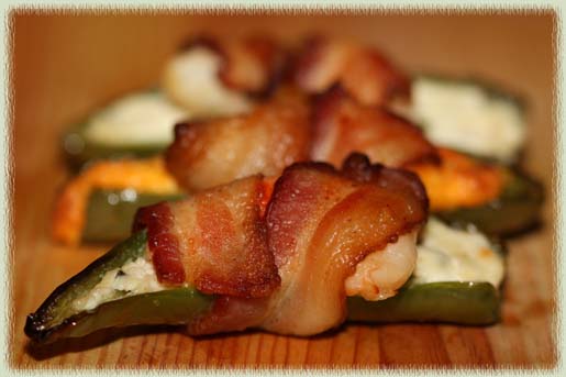 Bacon–Wrapped Shrimp Poppers