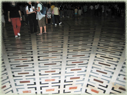 Tile Floor Inside the Cathedral of Santa Maria de Fiore