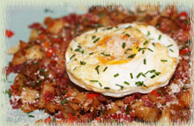 Egg–Topped Hangover Hash (Italian Style)