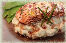 Roast Salmon with Balsamic Honey Wine Reduction