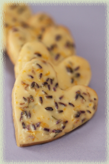 Iced Lavender Lemon Tea Cookies