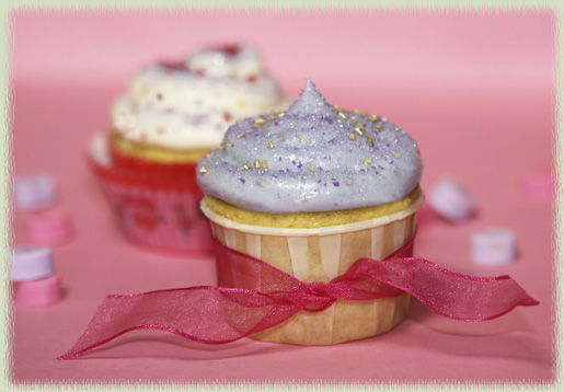 Lemon Lavender Cupcakes with Limoncello Cream Cheese Frosting